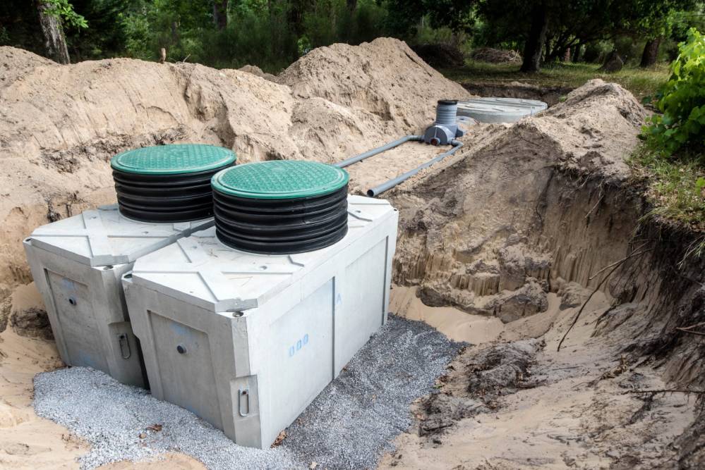 Assainissement filière compact écolo à Ploudalmézeau